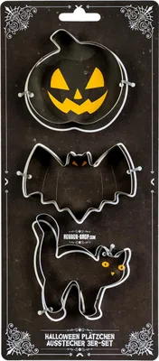 Produktbild von Halloween Plätzchen Ausstechformen als Backzubehör 3 Stück