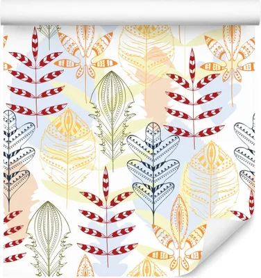 Produktbild von 10m VLIES TAPETE Rolle Wandtapete Blätter Natur Flora Pflanzen Stengel XXL