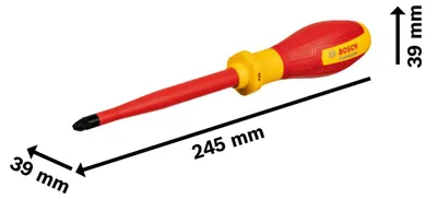 Immagine prodotto di Cacciavite VDE Bosch PZ3 x 125 Professional rosso/giallo (1600A02ND3)