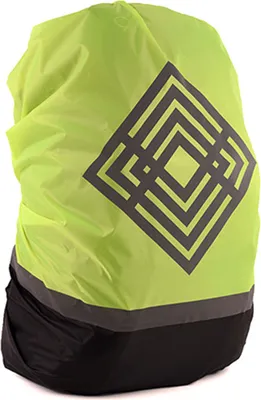 Produktbild von INF Reflektierender Regenschutz für Wanderrucksäcke (Rautemuster) L