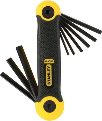Zdjęcie produktu dla Stanley Tools - Zestaw kluczy sześciokątnych 17 metrycznych imperialnych (1,5-8 mm, 5/64-1/4 cala)