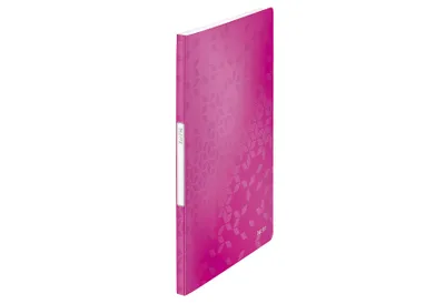 Image de LEITZ Livret de présentation WOW, A4, PP, avec 20 pochettes, rose métallique
