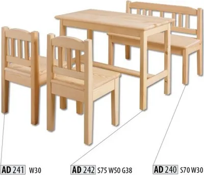 Produktbild von Kindersitzgruppe 4tlg Kindermöbel Set Sitzgarnitur Kind Kinderstuhl Kindertisch