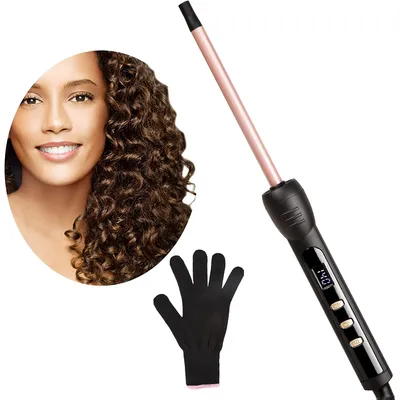 Produktbild von Lockenstäbe, Mini Lockenstab kleine Locken, Professional Keramik Schlanker Lockenstab 9mm, Schnelle Erwärmung, Geeignet für Männer und Frauen