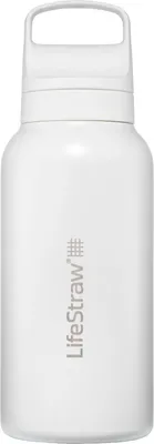 Produktbild von LifeStraw GO 2.0 Stainless Steel, Isolierte Trinkflasche mit Filter, Polar White, 1000ml