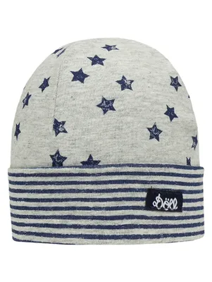 Imagen del producto de Gorro para niña con motivos de rayas y estrellas