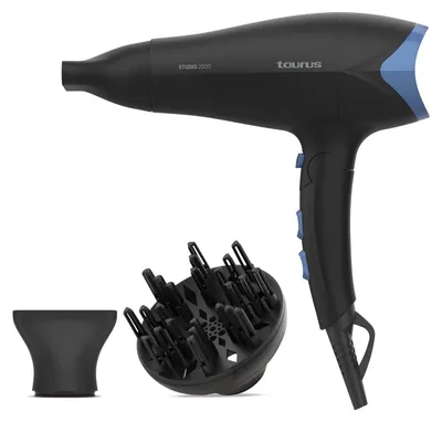 Zdjęcie produktu dla Suszarka do włosów 2400 W, składana, z dyfuzorem, funkcja chłodnego powietrza, kompaktowa. MOCNA I SZYBKA: 2400W, składana