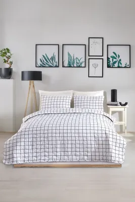 Produktbild von L'Essentiel Linge de Maison, Gestepptes Tagesdecken-Set für King-Size-Betten (FR), Artus - Black, 65 % BAUMWOLLE / 35 % POLYESTER (Bezug) /, Schwarz,  240 x 220 cm