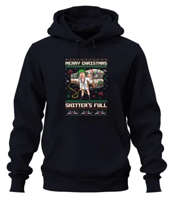 Zdjęcie produktu dla Merry Christmas Shitter's Full Christmas Beautiful Gift Ugly Sweater Uni Bluza z kapturem, Granatowy, L