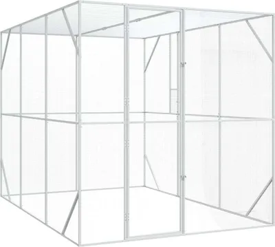 Obrázok produktu pre vidaXL Klietka pre vtáky antracitová 210 x 304 x 213 cm Pozinkovaná oceľ