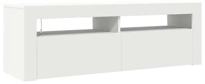 Produktbild von vidaXL TV-Schrank mit LED-Leuchten Weiß 120x35x40 cm