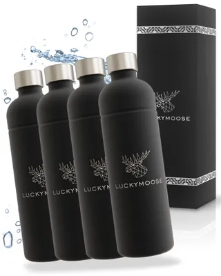 Produktbild von Luckymoose® Infinity Flasche 1,25L für Aarke Carbonator 3, Philips GoZero & Brita SodaOne Wassersprudler - Spülmaschinenfeste Edelstahlflasche