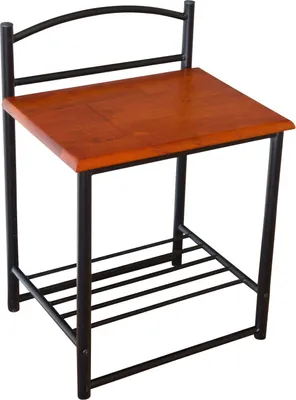 Produktbild von Homestyle4u Nachttisch Nachtkonsole Nachtschrank Metall Beistelltisch Schrank Tisch