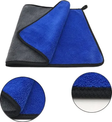 Zdjęcie produktu dla Jumada - Ściereczki z mikrofibry - do czyszczenia - niebieski polimer - do użytku na sucho - 40x30 cm - 1 sztuka