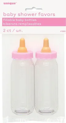 Produktbild von Baby Shower Mädchen 2 Deko Flaschen