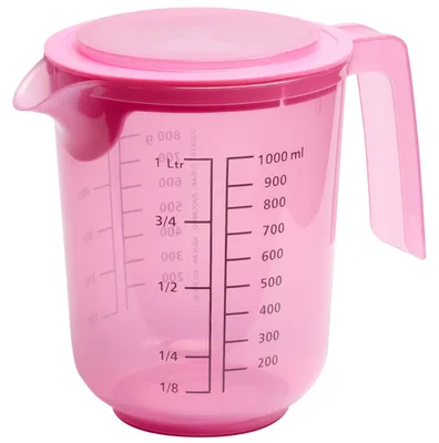 Productafbeelding van APS roerbeker met deksel - Maatbeker met maatschaal voor vloeistoffen (liter/milliliter), Z