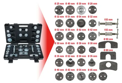Obrázok produktu pre KS TOOLS Sada nástrojov na resetovanie brzdových piestov 30 ks - 150.2030