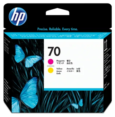 Produktbild von HP 70 - Gelb, Magenta - Druckkopf - für DesignJet