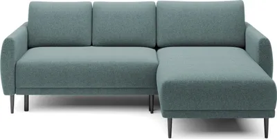 Produktbild von DomoHome ECKSOFA BONO Stilvolles Sofa mit Schlaffunktion, Modernes Design, Robuste Holzfüße, Elegante Armlehnen, Tiefe Sitzfläche 226x164x88cm, Rechte Seite Hellblau