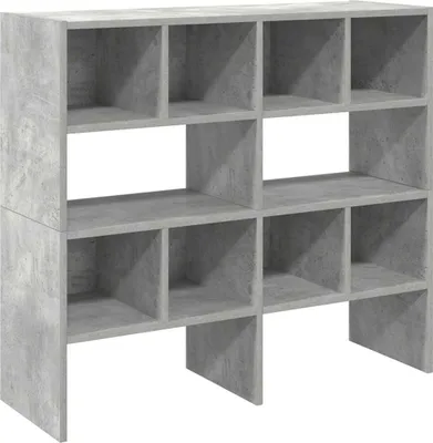 Produktbild von vidaXL Schuhregale 2 Stk. Stapelbar Betongrau 89,5x30x40 cm