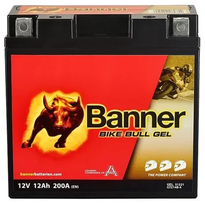 Produktbild von BANNER Starterbatterie 12V 12Ah 200A/EN B00 Motorrad Batterie