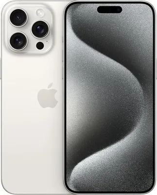 Produktbild von Apple iPhone 15 Pro Max , 17 cm (6.7"), 2796 x 1290 Pixel, 256 GB, 48 MP, iOS 17, Titan, Weiß