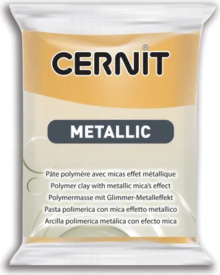 Produktbild von Cernit 6x Metallic 56g, Gold - Gold CE0870056050C