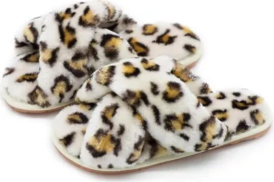 Produktbild von Damen-Hausschuhe aus Fell, Flip-Flop, offene Zehenpartie, gemütliche Sandalen aus Memory-Schaum, Slides, weich, flach, bequem, rutschfest, Spa, für drinnen und draußen