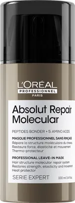 A product shot of a L'Oréal Professionnel hair mask bottle.