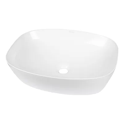 Produktbild von Kerra KR-640 Keramik-Design-Waschtisch 51x39,5x14 cm, weiß