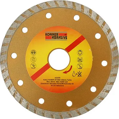 Immagine prodotto di Disco KONNER D71005 230 mm, diamantato, Turbo +