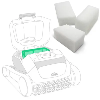 Produktbild von Feinfilter für Poolroboter Dolphin E30 - E35 (3 Stk.)