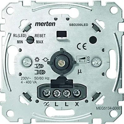 Immagine prodotto di Schneider Electric dimmer universale rotativo LED alogeno 4-400W alluminio