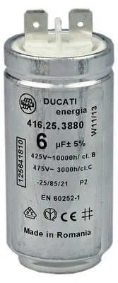 Produktbild von AEG Electrolux 1256418102 Kondensator 6µF 425/475V für Wäschetrockner