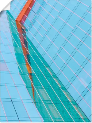 Produktbild von ARTland Poster Red Lines Größe: 45x60 cm