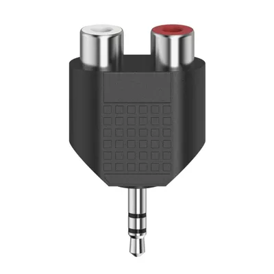 Image de Hama Adaptateur audio court, prise jack 3,5 mm stéréo - 2x RCA femelles