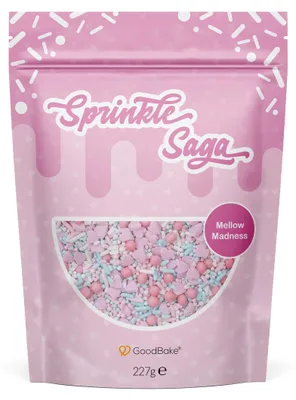 Produktbild von GoodBake Streusel-Mix Mellow Madness 227g – bunte Zuckerstreusel, Tortendeko & Backdekoration
