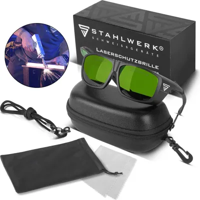 Zdjęcie produktu dla Laserowe okulary ochronne STAHLWERK zgodne z normą DIN EN207 Zakres długości fali od 660 do 1080 nm