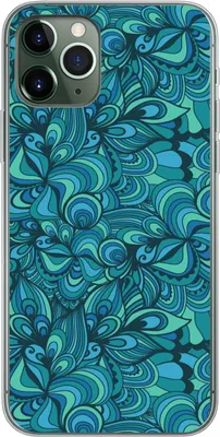 Produktbild von MuchoWow® Handyhülle Schutzhülle Hülle für Telefoonhoesje iPhone 11 Pro Design - Vintage - Blau - Türkis Silikon Softcase Handy Hülle - Handy