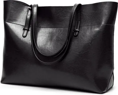 Produktbild von OKWISH Handtasche Damen, Schultertasche, Groß Shopper, Synthetisches-Lederhandtasche, Handtaschen Umhängetasche, Taschen Retoo, Schwarz