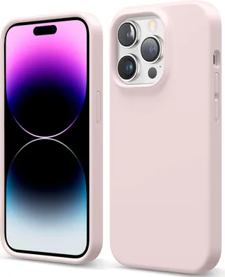 A pink iPhone case is shown from the front and back.