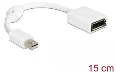 Produktbild von Delock - DisplayPort-Adapter - DisplayPort (W) zu Mini DisplayPort (M) - 21 cm