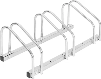 Immagine prodotto di Supporti a pavimento e a parete per portabici in metallo | Argento | 70,5x32x27 cm