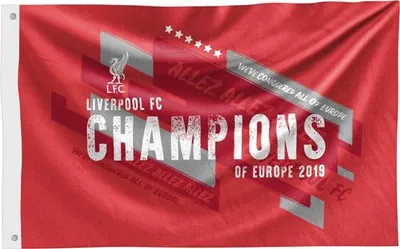 Zdjęcie produktu dla Flaga Liverpool FC – mistrzów Europy