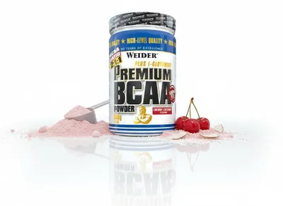 Immagine prodotto di Weider premium bcaa, cocco ciliegia, polvere, 500 g 9923