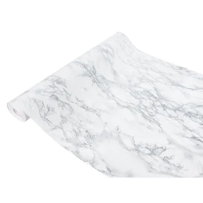 Produktbild von Klebefolie Möbel 67x100 cm - Marmor Silber - Selbstklebende Möbelfolie im Deko-Stil - Klebefolie für Möbel ideal für Küche, Bad und DIY Projekte