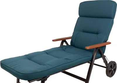 Produktbild von Auflage Rollliege Alicante 2312 extrabreit petrol 200x65x9cm wasserabweisend lichtecht Olefin KETTtex