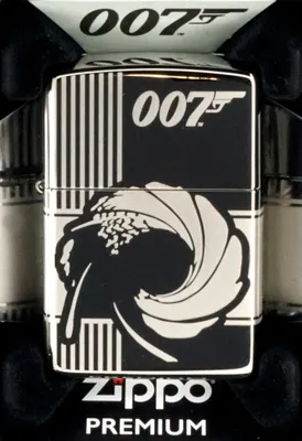 Obrázek produktu pro Zapalovač ZIPPO JAMES BOND BLACK ICE 60005397
