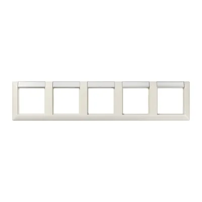 Produktbild von Jung AS5850NA Rahmen mit Schriftfeld 12 x 55,5 mm für waagerechte Kombinationen