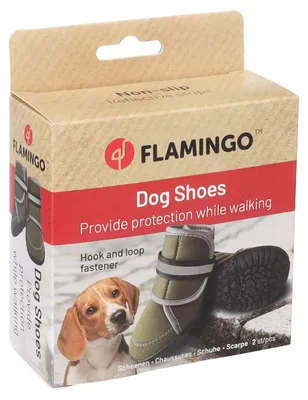 Produktbild von Flamingo Hundeschuhe Kajan grün - 2 Stück, Größe: S